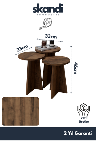 Maya Zigon Sehpa Ceviz