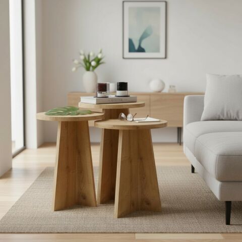 Maya Zigon Sehpa Meşe