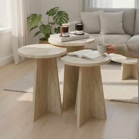 Maya Zigon Sehpa Traverten