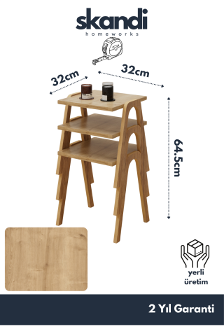 Como Zigon Sehpa Meşe