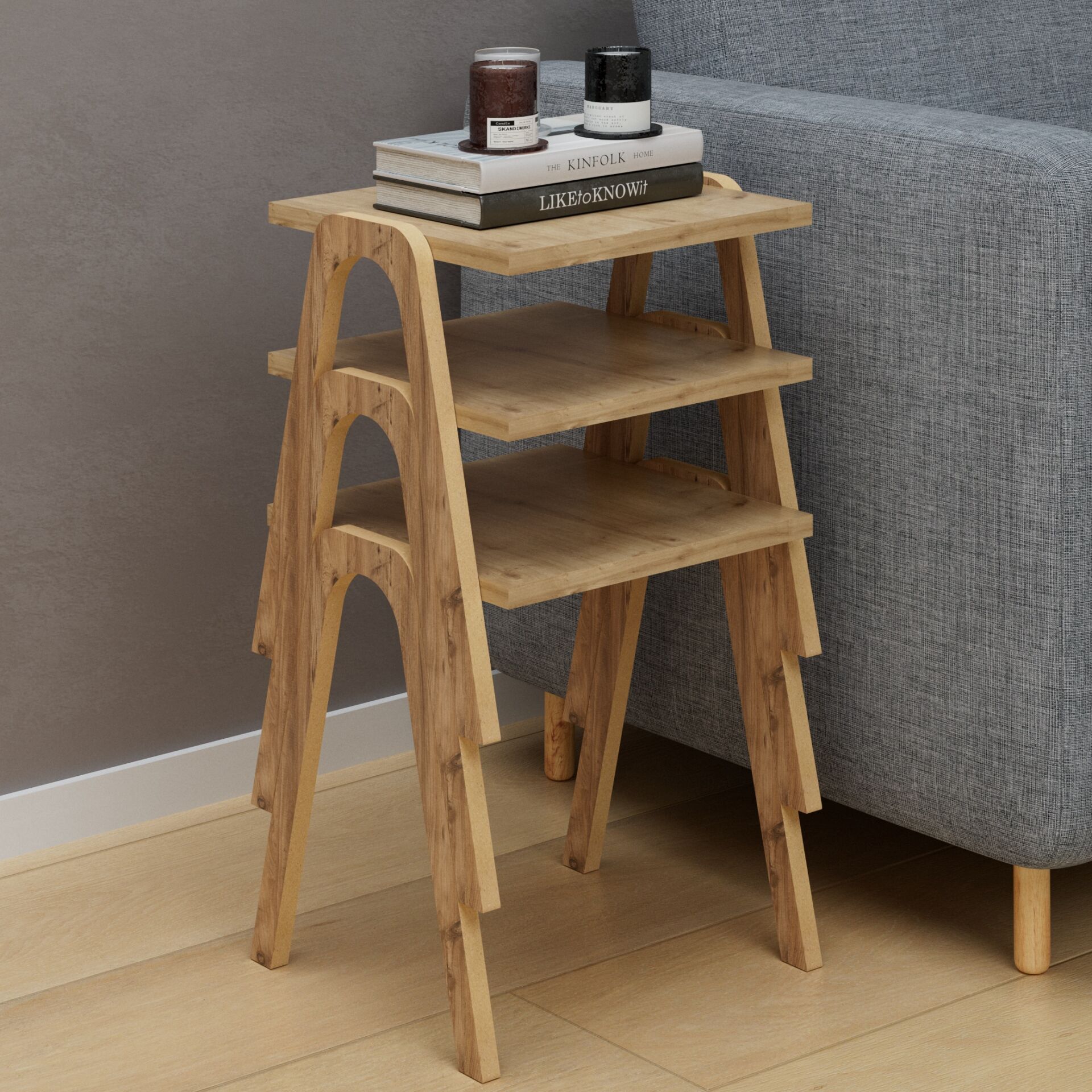 Como Zigon Sehpa Meşe