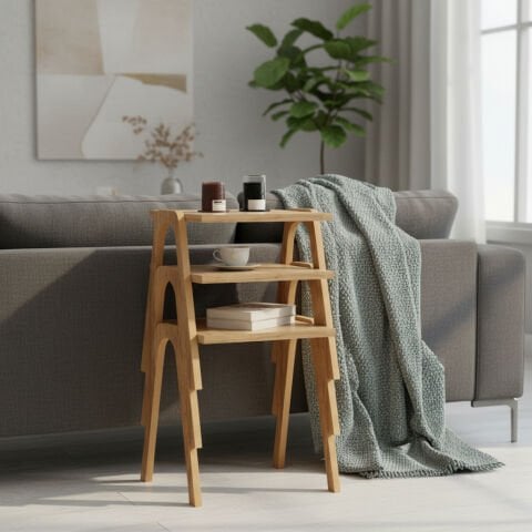 Como Zigon Sehpa Meşe