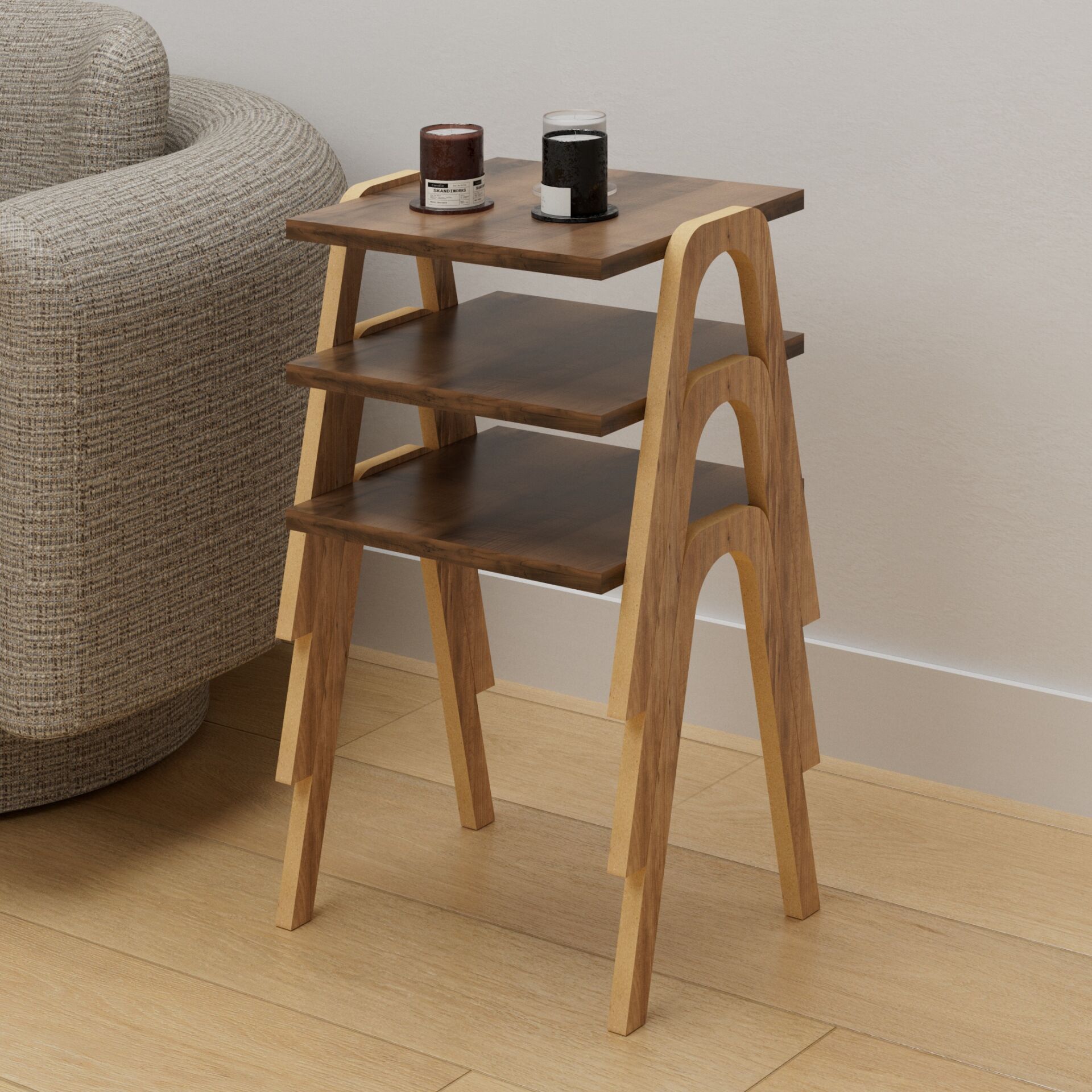 Como Zigon Sehpa Ceviz