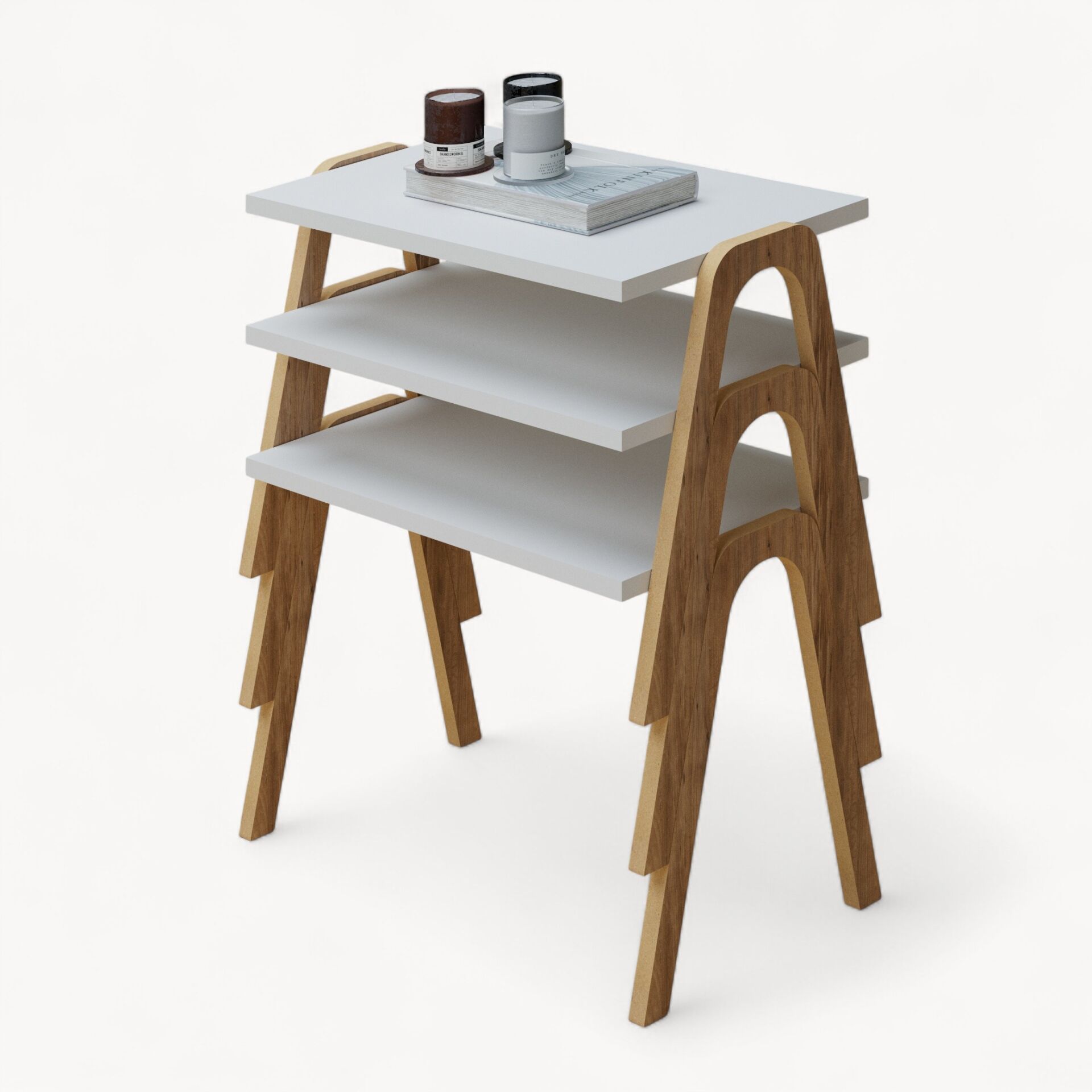 Como Zigon Sehpa XL Beyaz