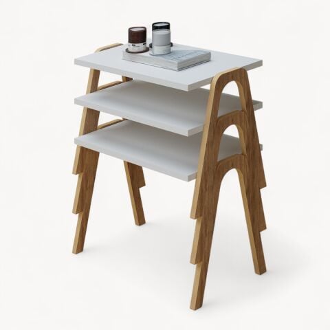 Como Zigon Sehpa XL Beyaz