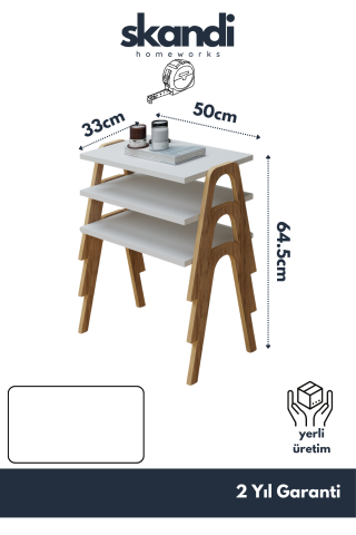 Como Zigon Sehpa XL Beyaz