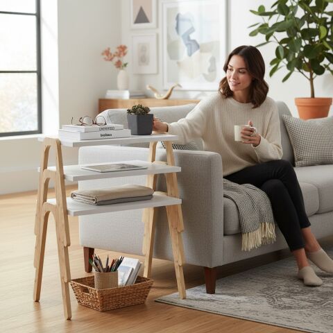 Como Zigon Sehpa XL Beyaz