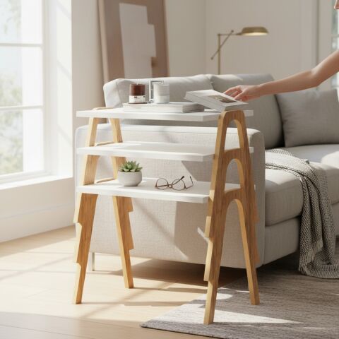 Como Zigon Sehpa XL Beyaz