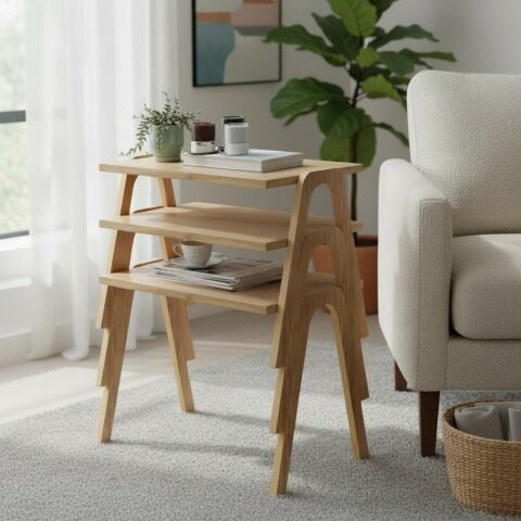 Como Zigon Sehpa XL Meşe