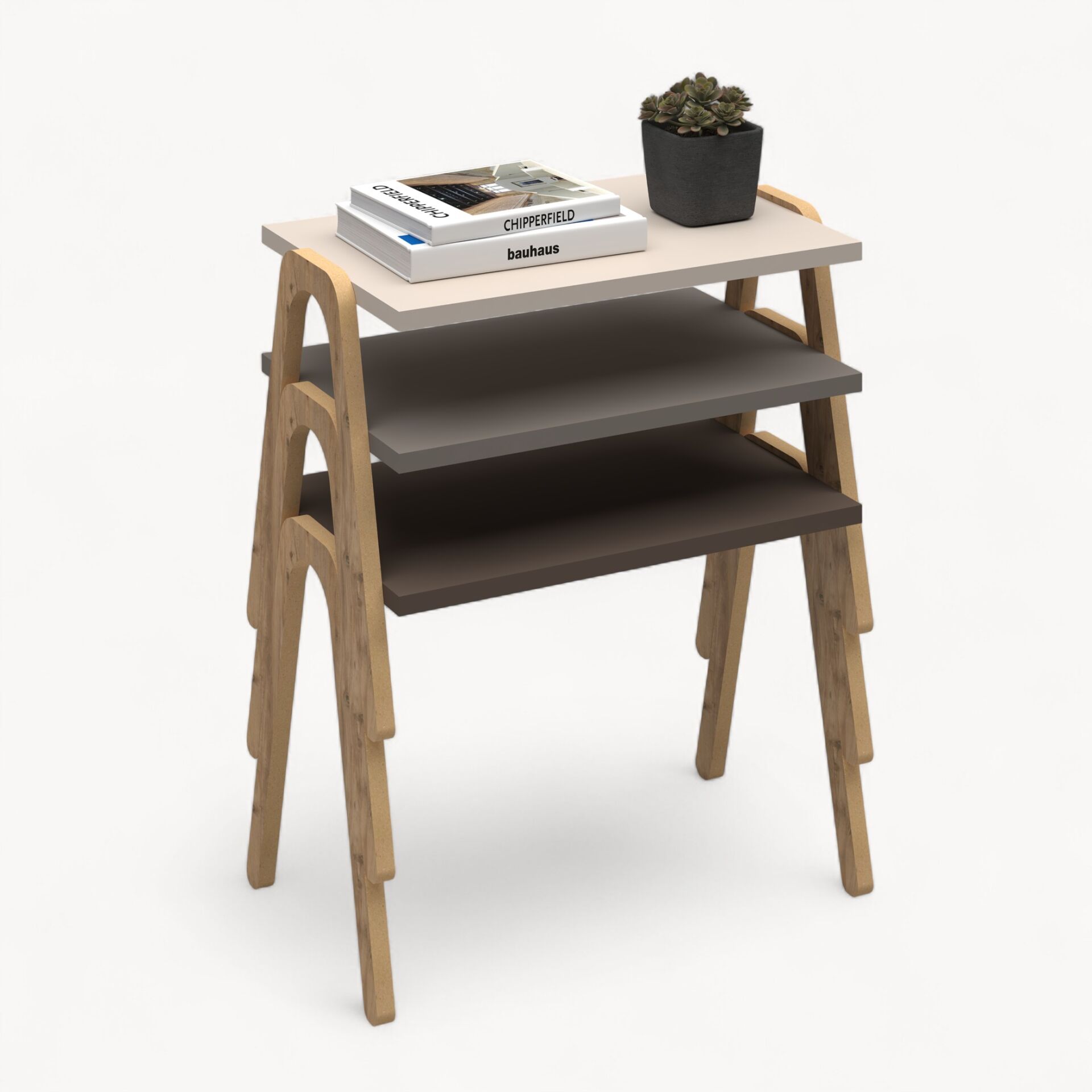 Como Zigon Sehpa XL Krem Cappuccino Kahve