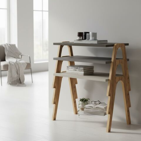 Como Zigon Sehpa XL Krem Cappuccino Kahve