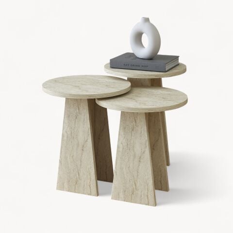 Nordby Zigon Sehpa Traverten