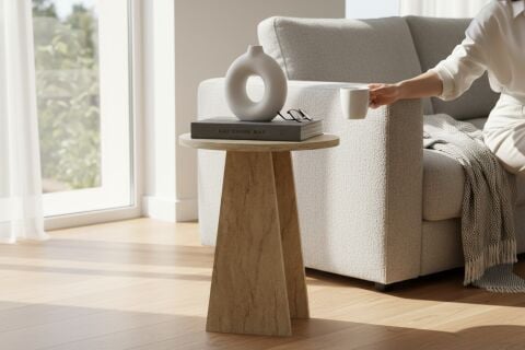 Nordby Zigon Sehpa Traverten