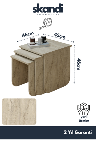 Skala Zigon Sehpa Traverten
