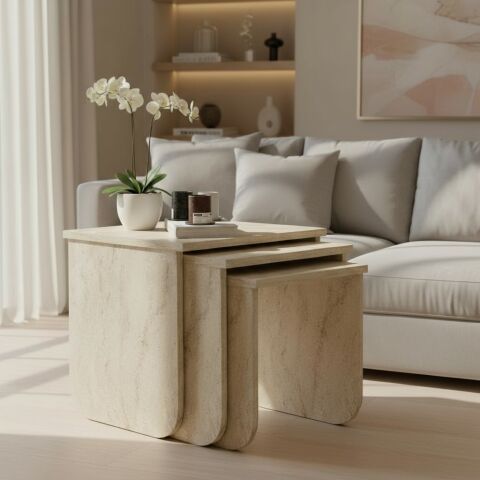 Skala Zigon Sehpa Traverten