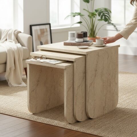 Skala Zigon Sehpa Traverten