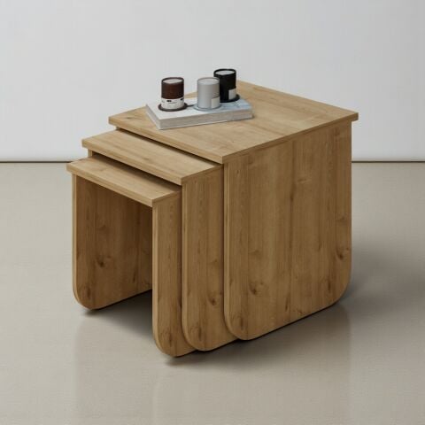 Skala Zigon Sehpa Meşe