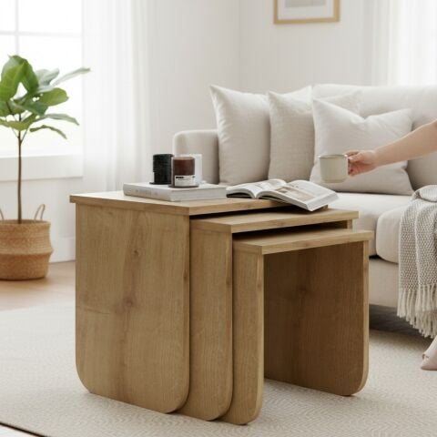 Skala Zigon Sehpa Meşe