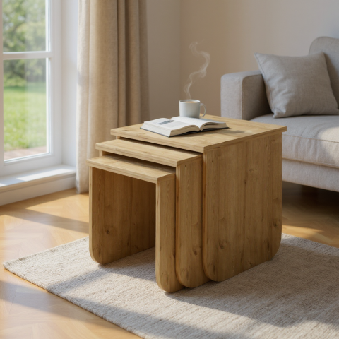 Skala Zigon Sehpa Meşe