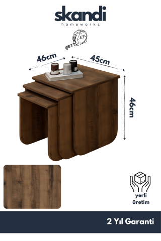 Skala Zigon Sehpa Ceviz
