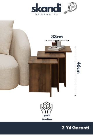 Fjord Zigon Sehpa Ceviz