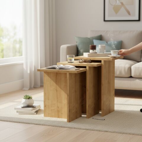 Fjord Zigon Sehpa Meşe