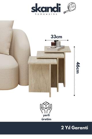 Fjord Zigon Sehpa Traverten