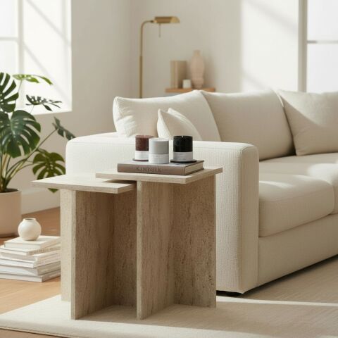 Fjord Zigon Sehpa Traverten