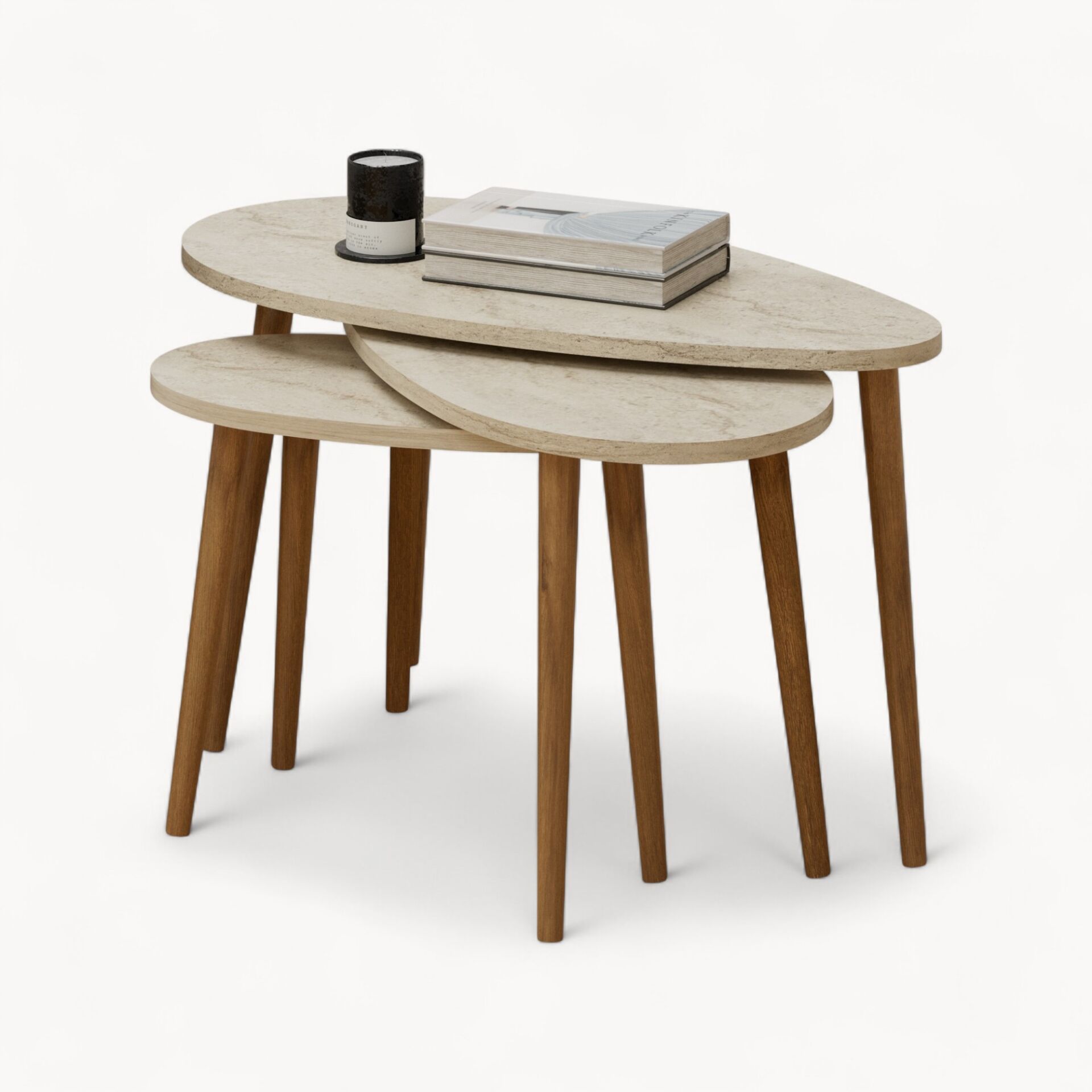 Spline Zigon Sehpa Traverten