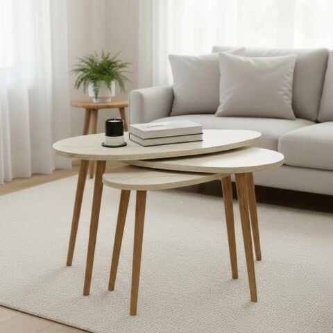 Spline Zigon Sehpa Traverten