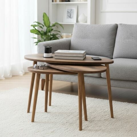 Spline Zigon Sehpa Ceviz