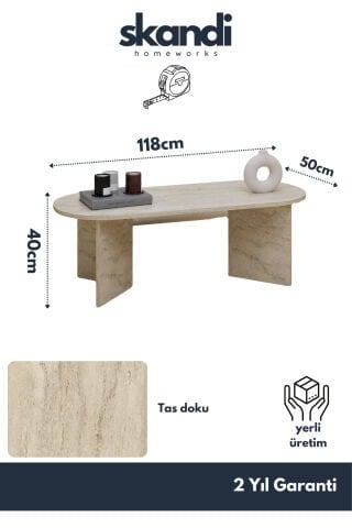 Nardo Orta Sehpa Traverten