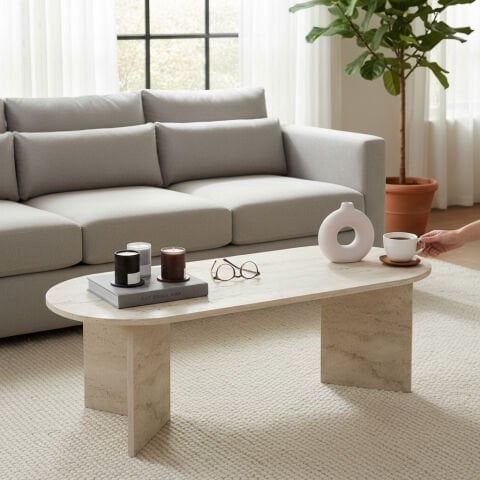 Nardo Orta Sehpa Traverten