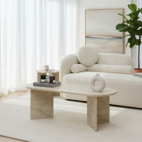 Nardo Orta Sehpa Traverten