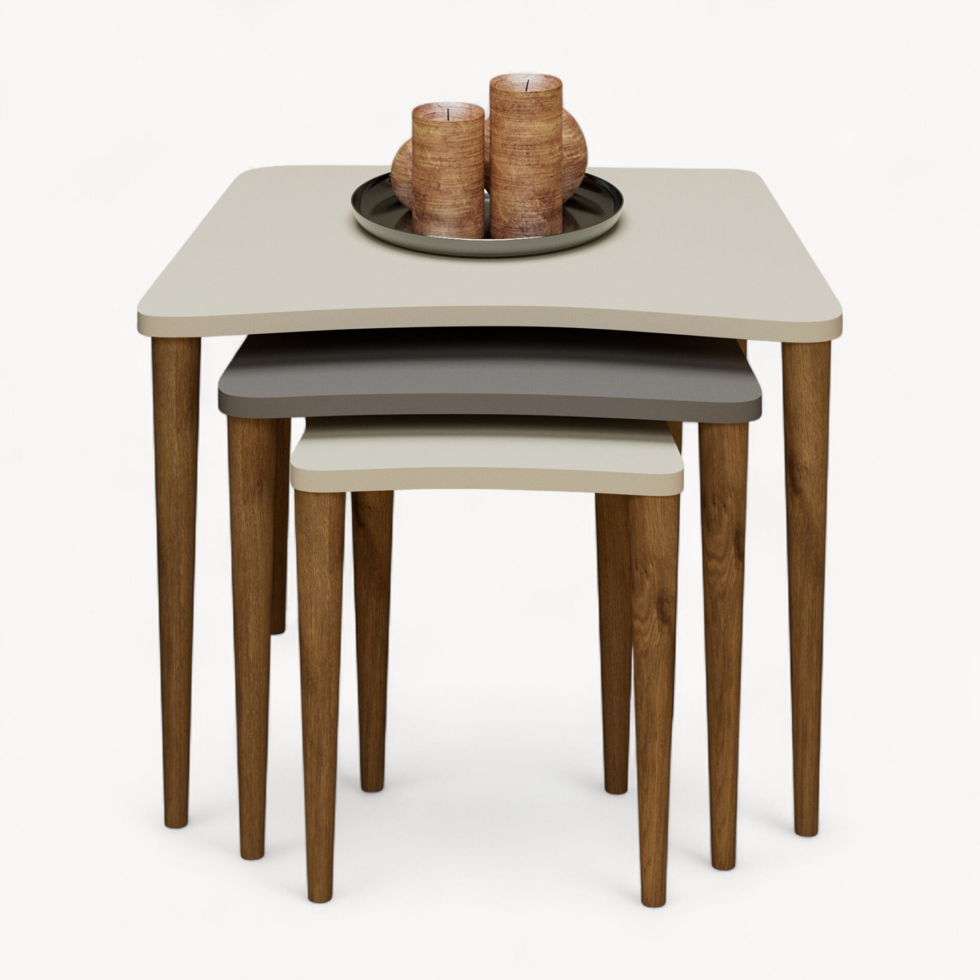 Nero Zigon Sehpa Krem Cappuccino Krem