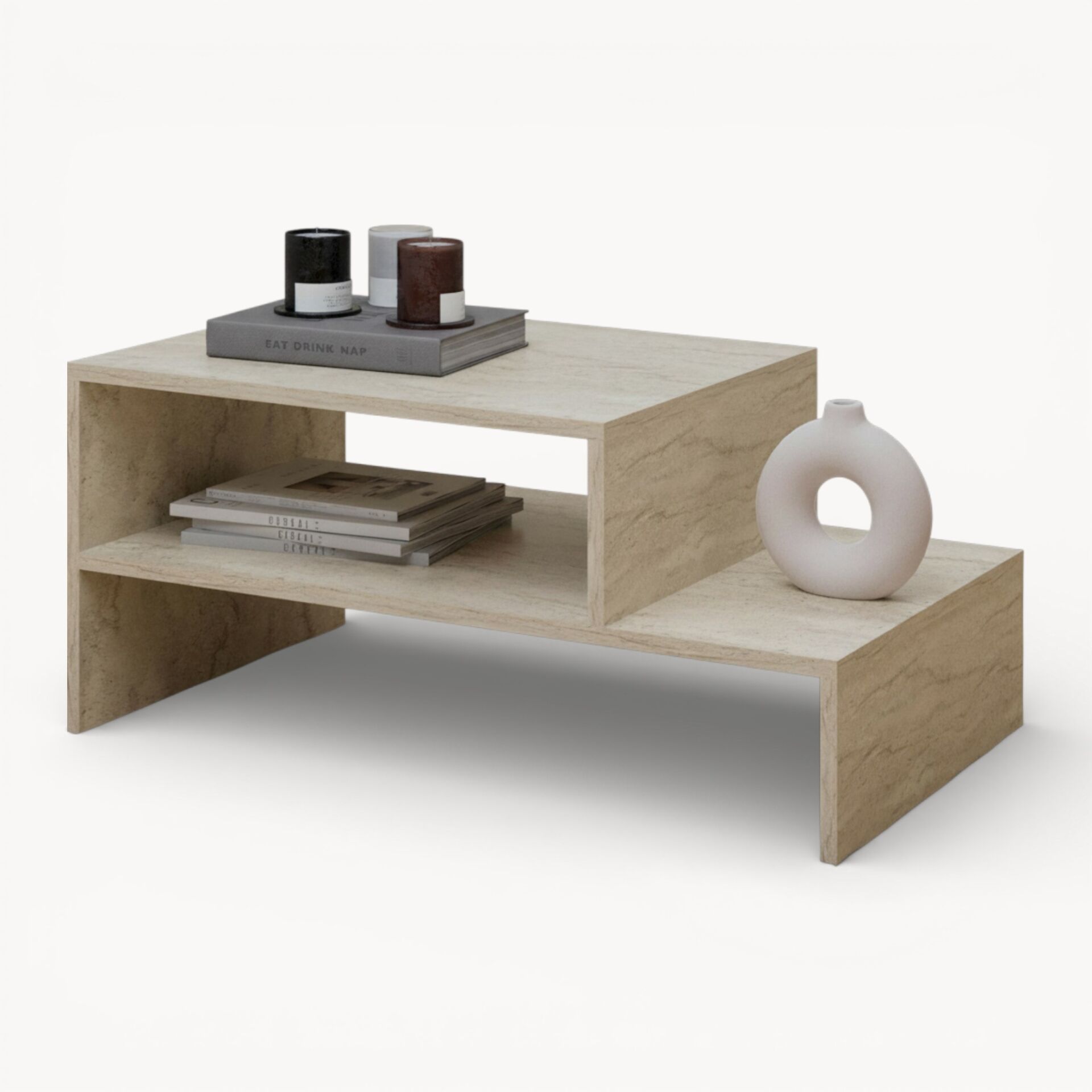 Kale Orta Sehpa Traverten