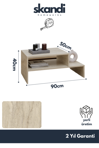 Kale Orta Sehpa Traverten