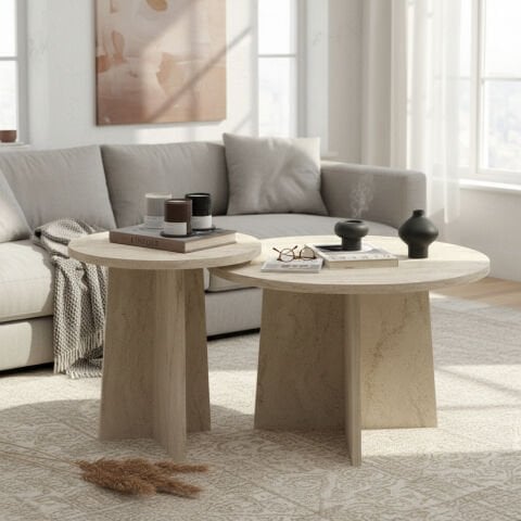 Maya Orta Sehpa Traverten