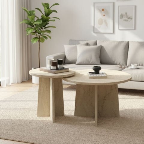 Maya Orta Sehpa Traverten