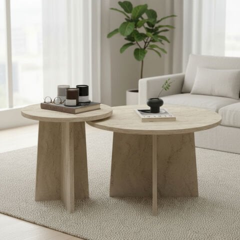 Maya Orta Sehpa Traverten