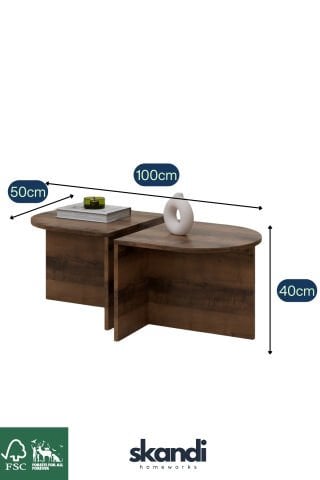 Twins Orta Sehpa Ceviz