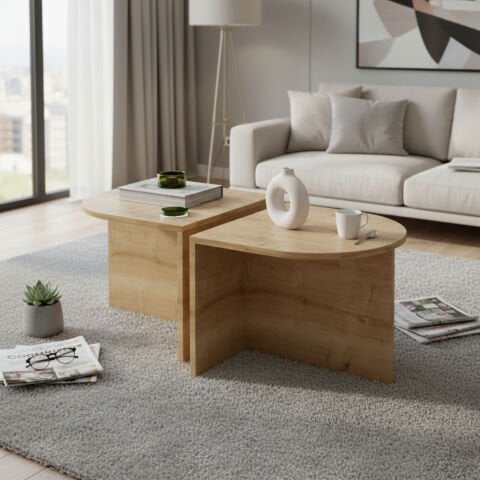 Twins Orta Sehpa Meşe