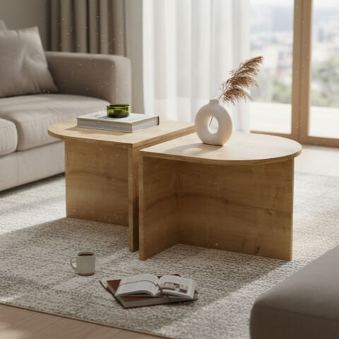 Twins Orta Sehpa Meşe