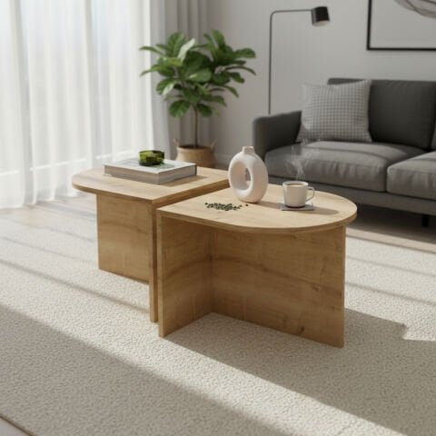 Twins Orta Sehpa Meşe