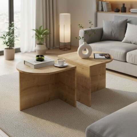 Twins Orta Sehpa Meşe