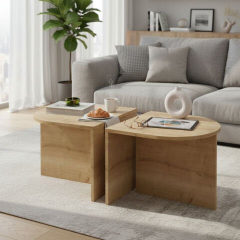 Twins Orta Sehpa Meşe