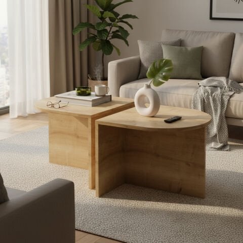 Twins Orta Sehpa Meşe