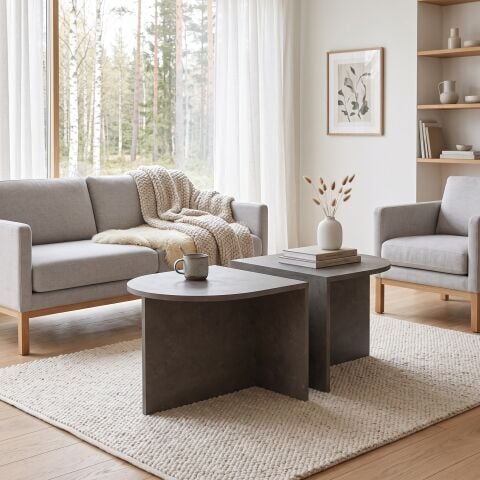 Twins Orta Sehpa Beton Desen
