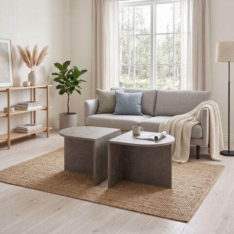 Twins Orta Sehpa Beton Desen