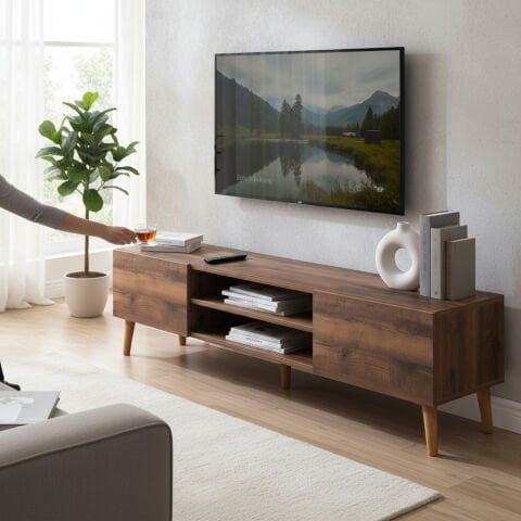 Plane Tv Ünitesi 150cm Ceviz